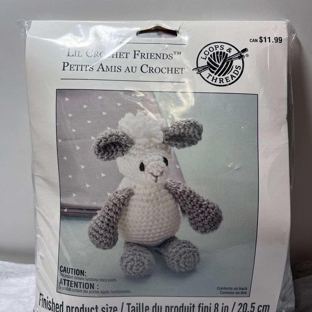Loops & Threads Lil Crochet Friends Kit Lamb Amigurumi